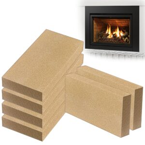 simond store wood stove fire brick - 9" x 4.5" x 1.25" thick - fire brick - pack of 6 - fire bricks for wood stove, fireplace brick - replacement for us stove fbp6 - fire bricks for fireplace