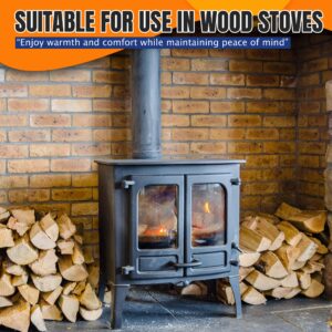 SIMOND STORE Wood Stove Fire Brick - 9" x 4.5" x 1.25" Thick - Fire Brick - Pack of 6 - Fire Bricks for Wood Stove, Fireplace Brick - Replacement for US Stove FBP6 - Fire Bricks for Fireplace