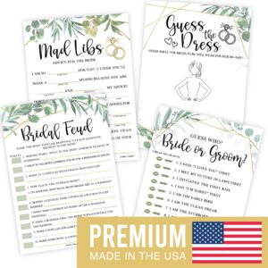 40 Greenery Funny Bridal Shower Games 20 Guests - Wedding Games For Bridal Shower Games For Guests, Couples Wedding Shower Games For Couples, Guess The Dress Bridal Shower Game, Bridal Party Games