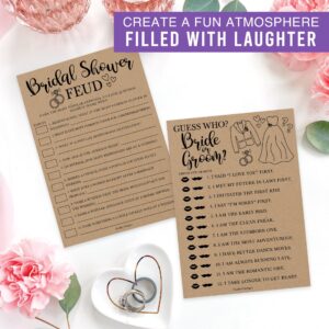 40 Rustic Funny Bridal Shower Games 20 Guests - Wedding Games For Bridal Shower Games For Guests, Couples Wedding Shower Games For Couples, Guess The Dress Bridal Shower Game Pack, Bridal Party Games