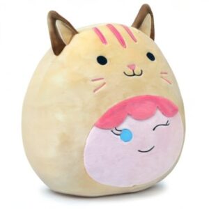 Terbaik 12Inch Cat Plush Pillow,Cute Cat Soft Plushies Squishy Cat Stuffed Animal Kawaii PlushToy Kitten Throw Pillow Decoration Kawaii Cat Plushies Gifts for Girls Boys