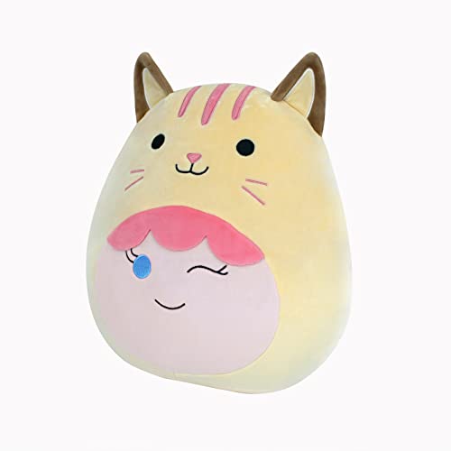 Terbaik 12Inch Cat Plush Pillow,Cute Cat Soft Plushies Squishy Cat Stuffed Animal Kawaii PlushToy Kitten Throw Pillow Decoration Kawaii Cat Plushies Gifts for Girls Boys