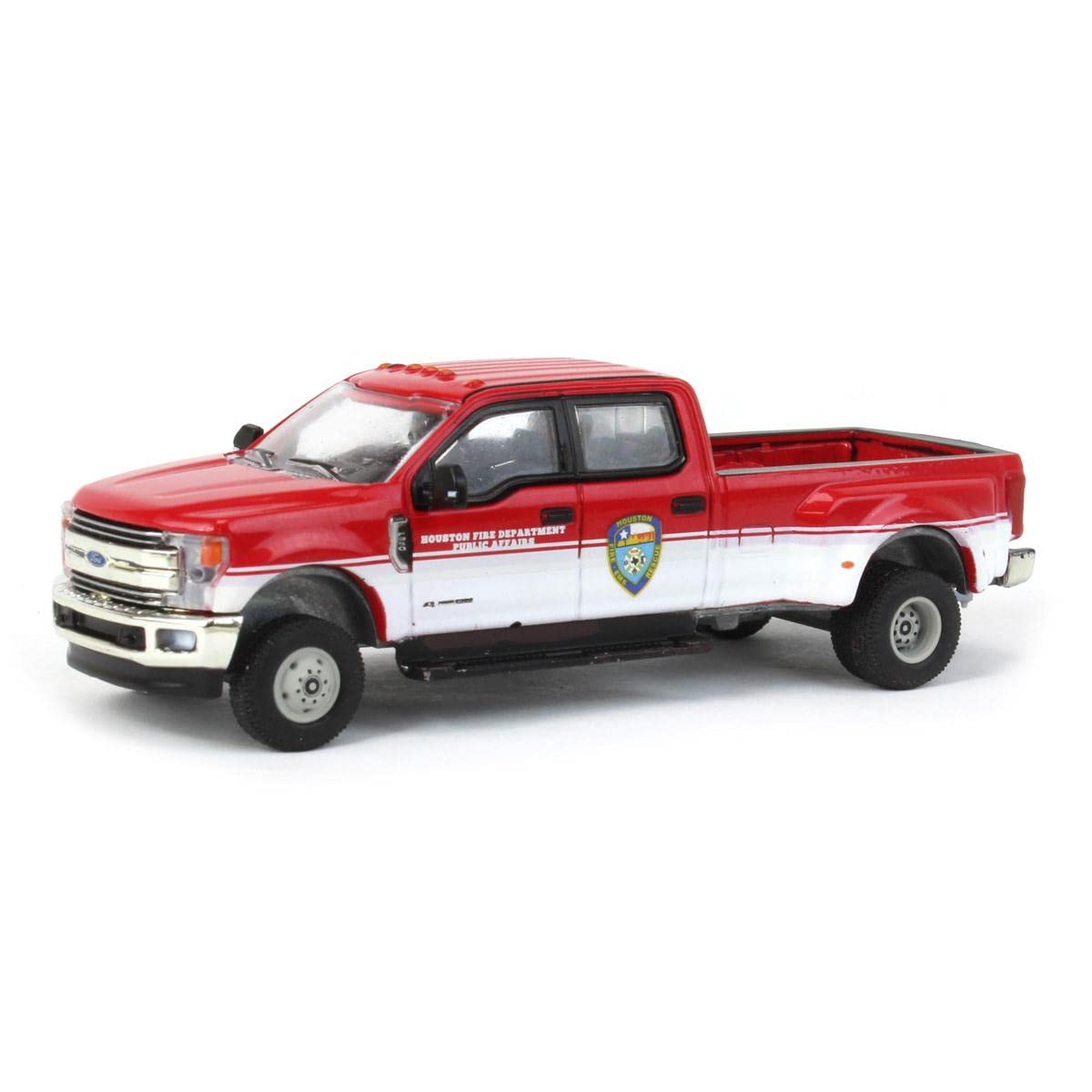 Truck 1/64 2019 Ford F-350 Dually Pickup Houston Fire Department Dually Drivers Series 11 46110-D