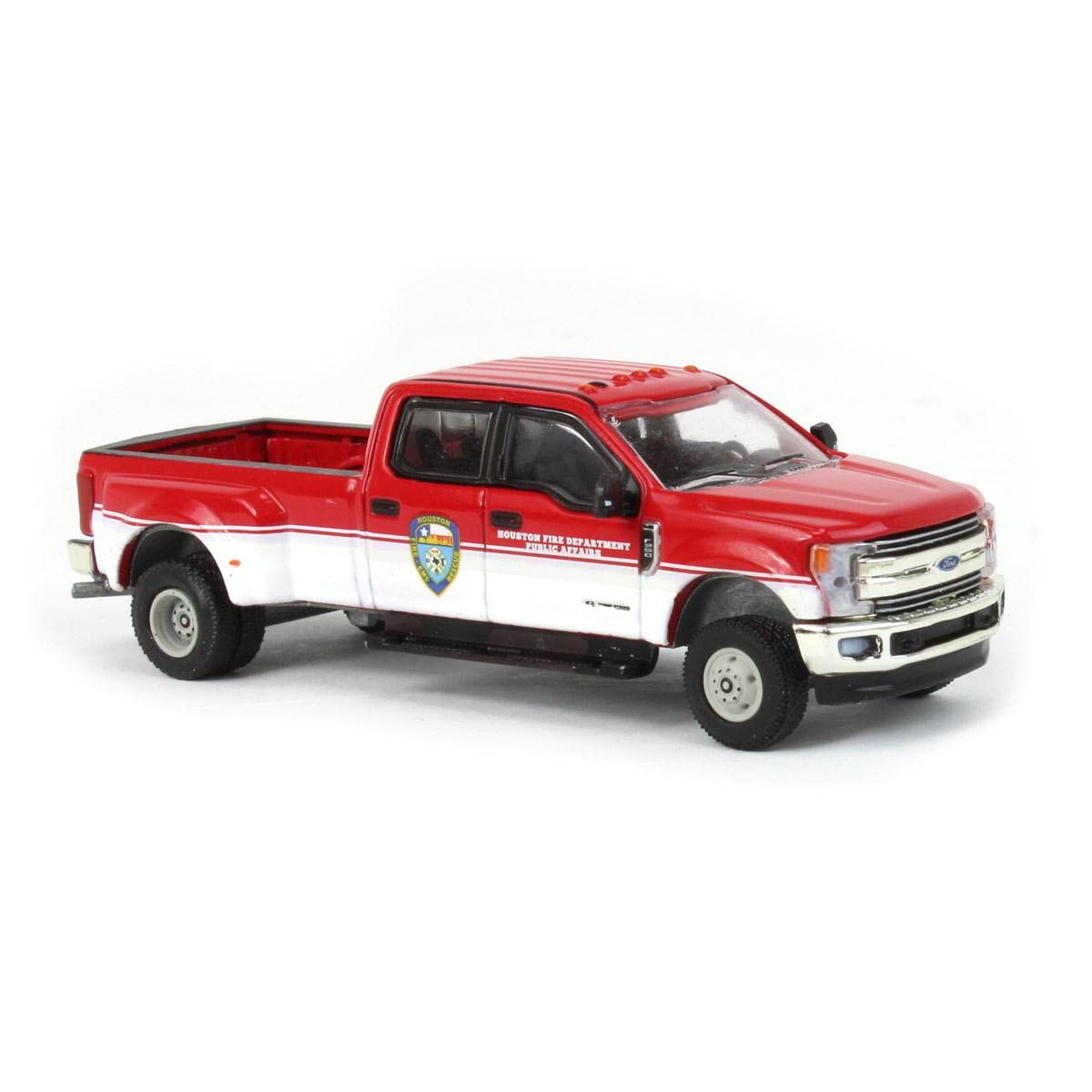 Truck 1/64 2019 Ford F-350 Dually Pickup Houston Fire Department Dually Drivers Series 11 46110-D