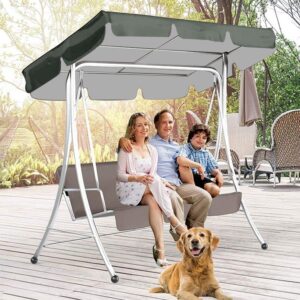 NARFIRE Replacement Canopy,Outdoor Garden Swing Seat Replacement Canopy Sun Shade Awning Cover(Excluding Swing Red)