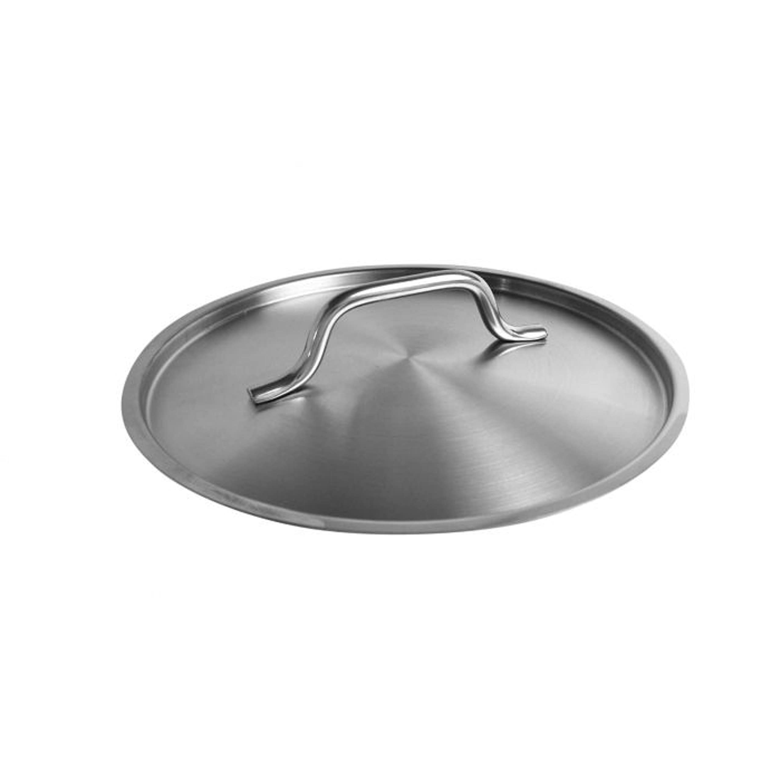 TrueCraftware- 8 qt. Stainless Steel Stock Pot Lid 10" Diameter x 1/2" Thickness- Heavy Duty Stock Pot Cover Stew Pot Simmering Pot Soup Pot Lid for Soup Pasta Vegetable Oven Safe & NSF Certified