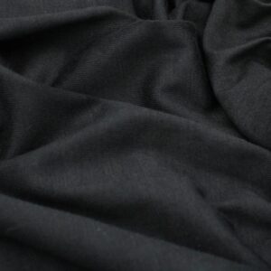 Stylish FABRIC Rayon Spandex Heavy Jersey Knit Fabric/4-Way Stretch-(200GSM)/Maternity/Backdrop/DIY Projects, Black 2 Yards