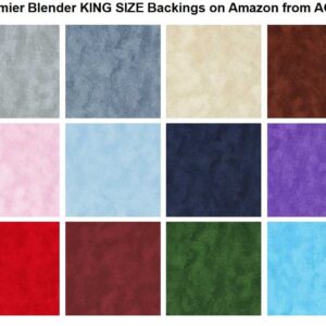 Premier Quilt Backing, King, Seamless, Blender Black, 108"x108", by AQCO