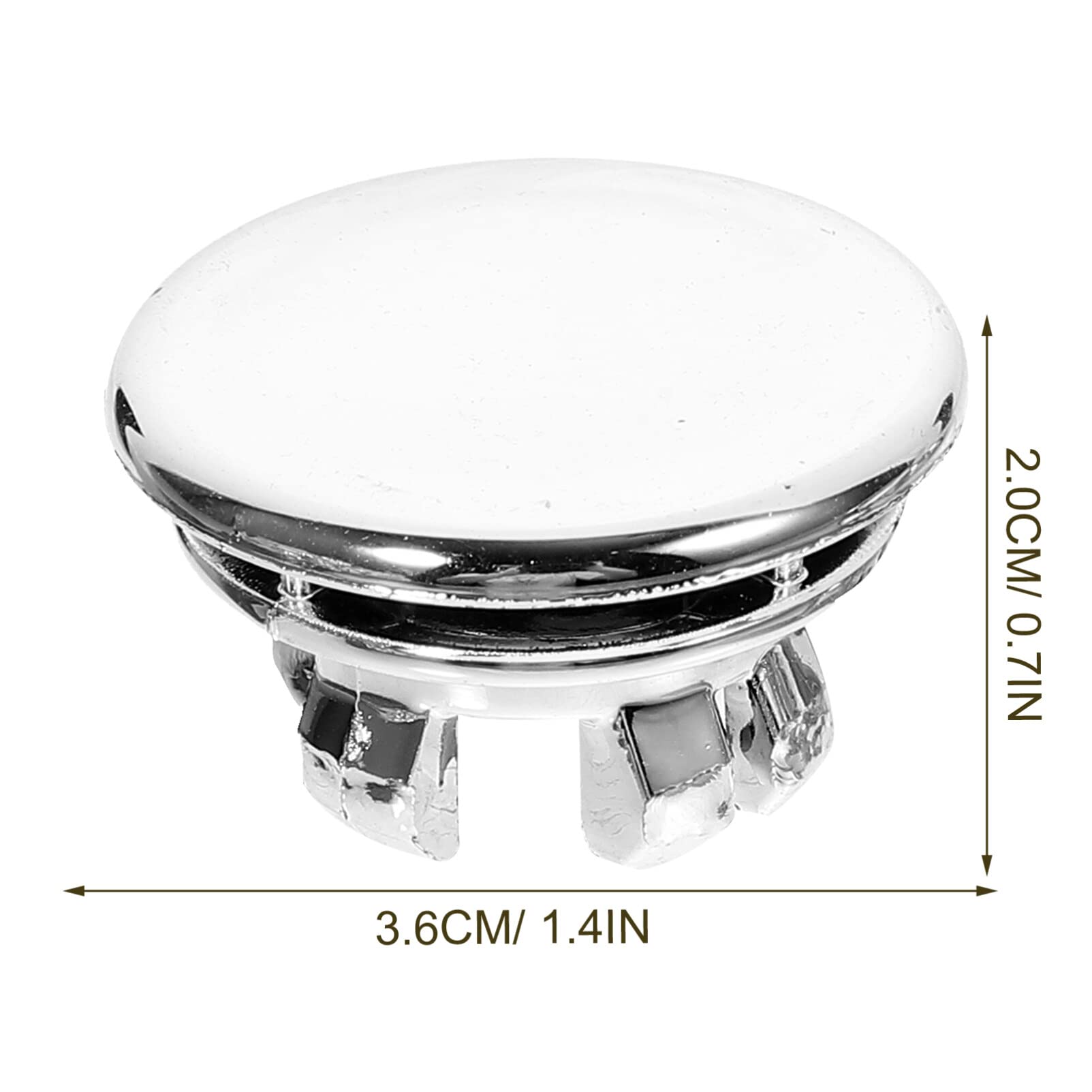 Angoily Sink Cover 6pcs Sink Overflow Ring Kitchen Bathroom Basin Trim Bath Sink Hole Overflow Cover Rings Hole Insert in Cap Replacement for Home Hotel Air Still