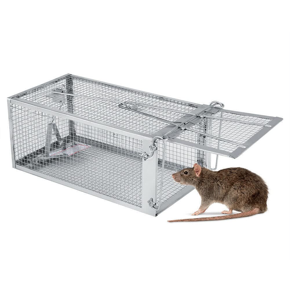 THE PERFECT PART USA Mouse Trap Rat Trap Rodent Trap Live Catch Cage, Easy to Set Up and Reuse