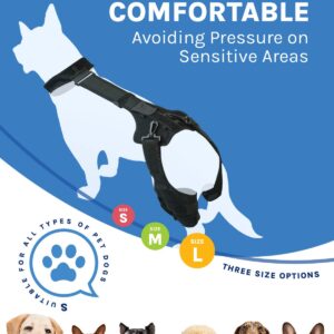 MerryMilo dog knee brace for torn acl hind leg -Upgraded Anti-Slip, Support for Cruciate Ligament Injury, Arthritis, Joint Pain, Muscle Sore, CCL Brace(Size: L, Left Leg)