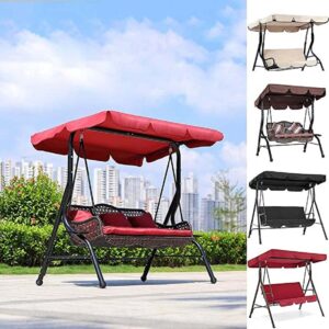 narfire replacement canopy,outdoor garden swing seat replacement canopy sun shade awning cover(excluding swing red)