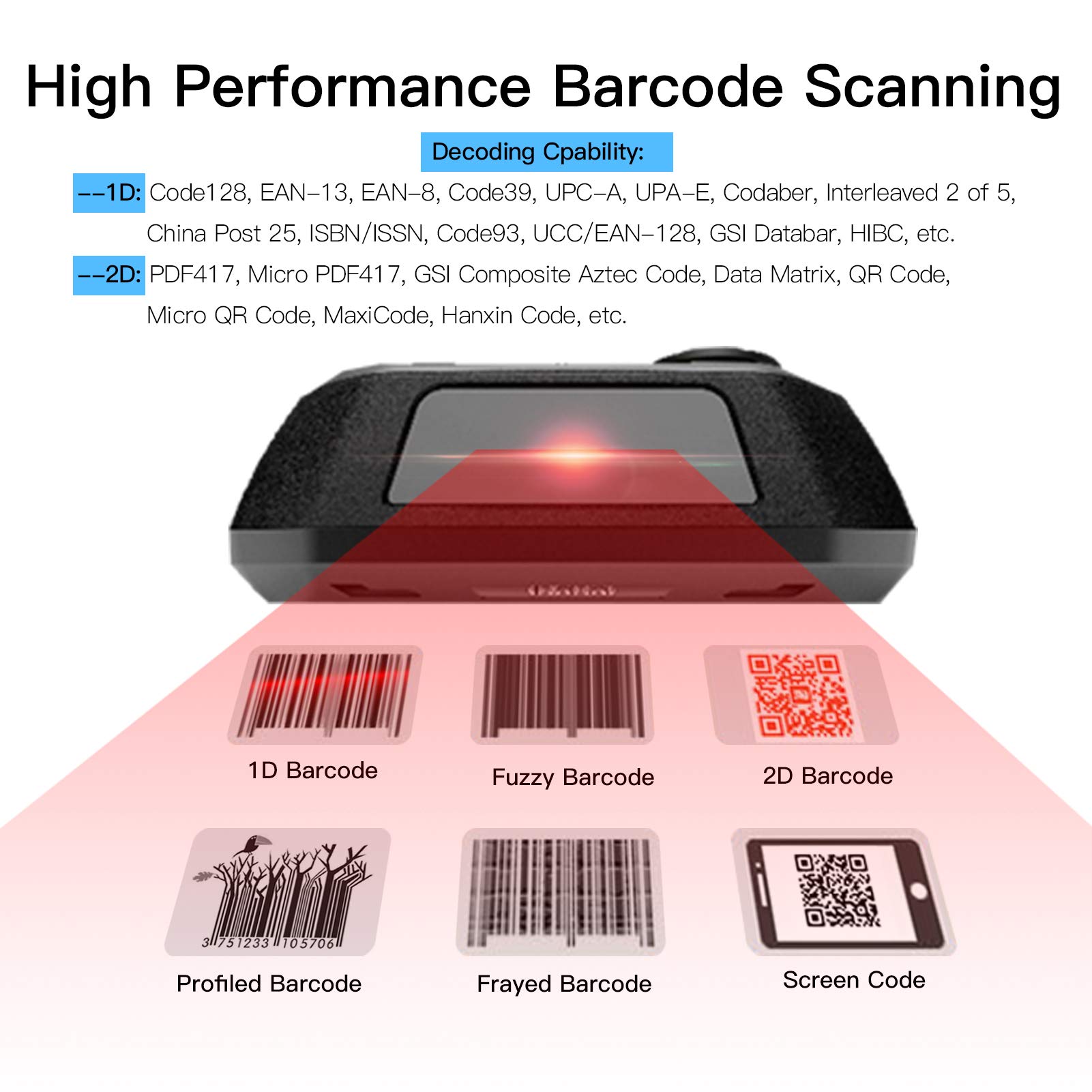 Android 9.0 PDA Handheld POS Terminal Honey-Well 1D/2D/QR Barcode Scanner Data Collector Inventory Machine 4G WiFi BT Mobile Computer with 4.5 Inch Touchscreen 8MP Camera GPS for Warehouse Inventory