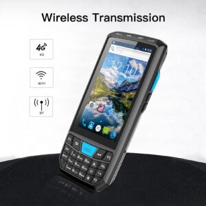 Android 9.0 PDA Handheld POS Terminal Honey-Well 1D/2D/QR Barcode Scanner Data Collector Inventory Machine 4G WiFi BT Mobile Computer with 4.5 Inch Touchscreen 8MP Camera GPS for Warehouse Inventory