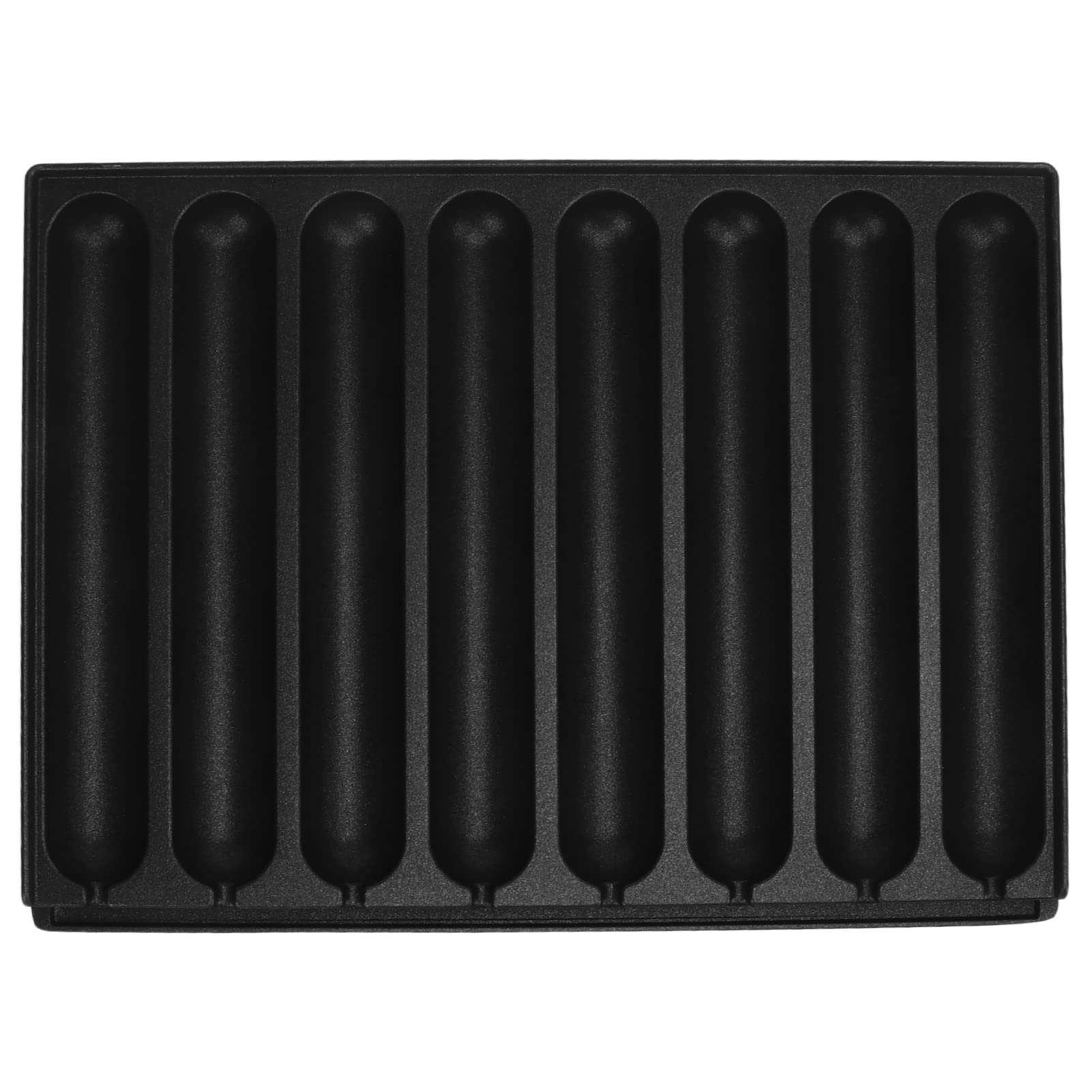 Asixxsix Cast Iron Sausage Pan, Nonstick 8 Grids Sausage Grilling Pan Smokeless BBQ Grilling Pan Hot Dog Pan for Stove Top Pre Seasoned Square Grill Pan for Turkey Sausages, Hot