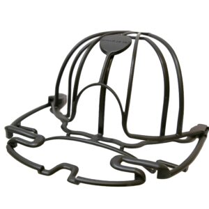 Perfect Curve Cap Washer - Hat and Visor Cleaning Rack. Made in USA. (Black 3-Pack)