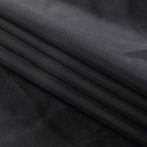 120" Wide (10ft Wide) x 1 Yard Roll - Black Sheer Voile Chiffon Fabric - Perfect for Draping Panels and Masking for Weddings & Events