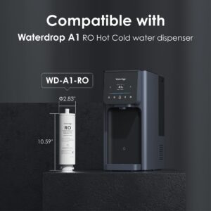 Waterdrop WD-A1-RO Filter, Replacement for WD-A1 Reverse Osmosis Hot Cold water Dispenser, 12-month Lifetime