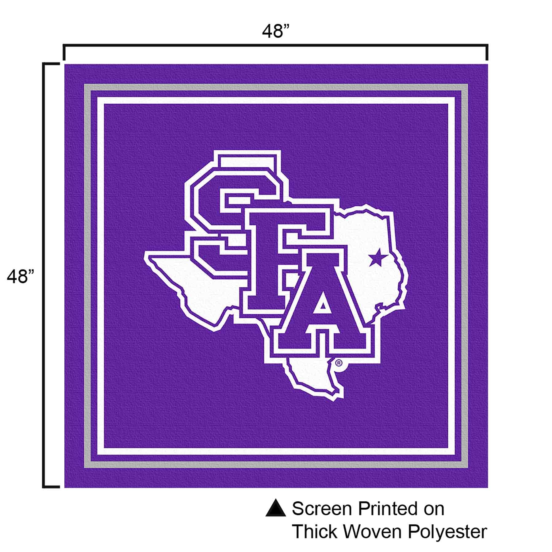 College Flags & Banners Co. Stephen F. Austin Lumberjacks Logo Tablecloth or Table Overlay