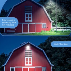 EDISHINE LED Barn Light, Dusk to Dawn Area Lights with Photocell, Outdoor Security Flood Lighting, 10000LM 65W 5000K Daylight, IP65 Waterproof Outdoor Flood Light for Farmhouse Garage Yard Street