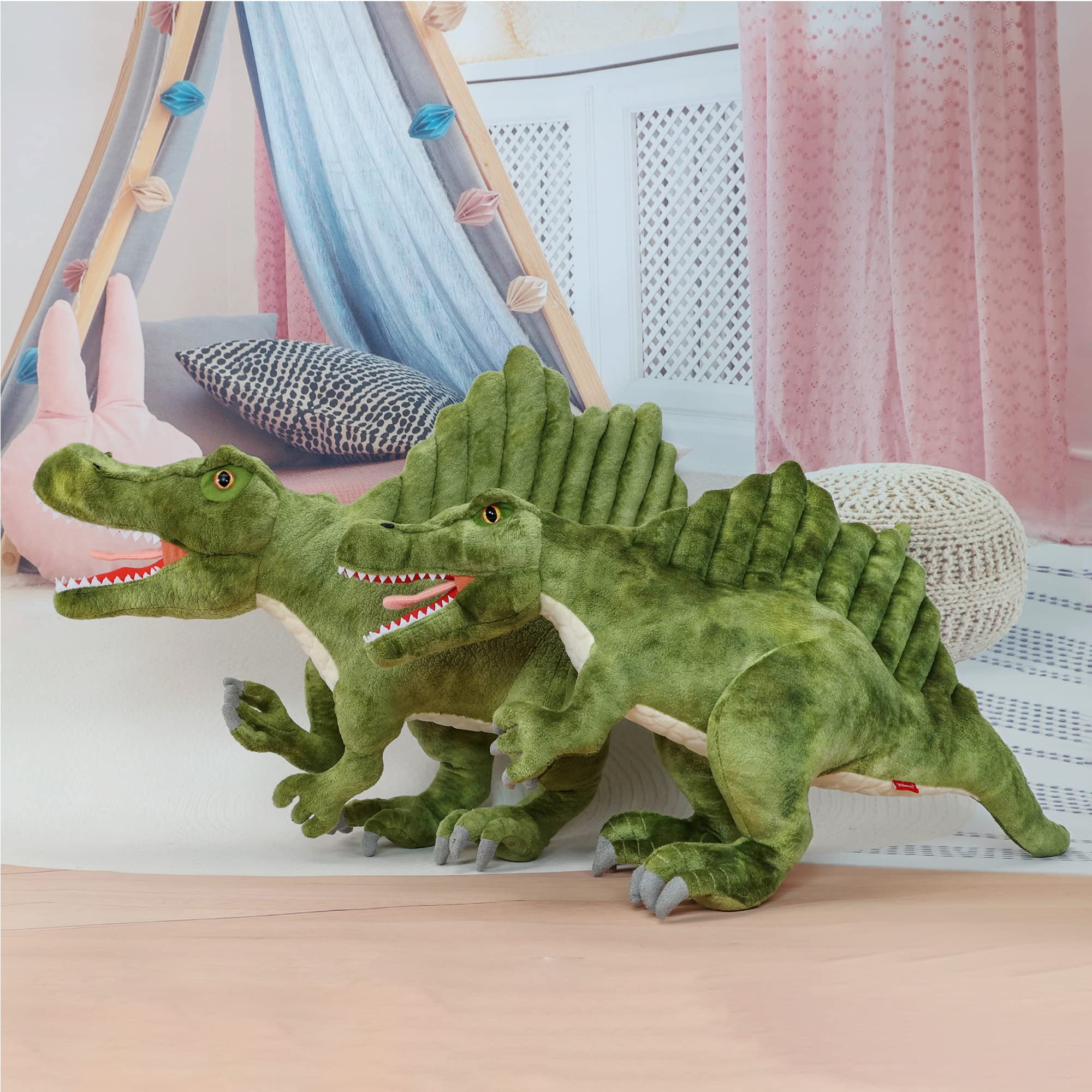 Wilomis Dino Spinosaurus Dinosaur Toys, Dinosaur Stuffed Animal, 21” Spinosaurus Stuffed Animal Plushie, Dragon Doll Toys Pillow Kids Birthday Gift