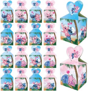 16pcs stitch party favor gift boxes stitch theme birthday party supplies for stitch party decorations decor