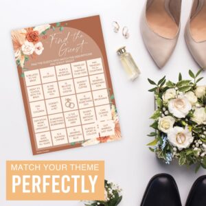 Hadley Designs 20 Boho Hilarious Bridal Shower Games for 20 Guests - Couples Wedding Shower Games, Games for Bridal Shower Bingo Game, Who Knows The Bride Best Bridal Shower Game...