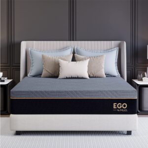 MLILY EGO Copper Full Memory Foam Mattress 12 Inch, Copper Gel Infused Mattress Bed in A Box CertiPUR-US Certified Made in USA, Medium Plush, 54”x75”x12”, Darkgray