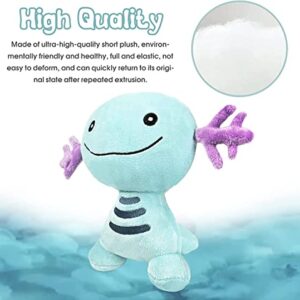 OMG ALL STORE Axolotl Plush Salamander Toy Fun and Soft Plush Stuffed Toy for Game Fans Gift Soft Stuffed Pillow Doll for Kids and Adults (8 Inch) (Blue)