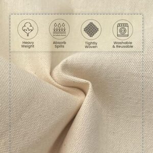 REDIBLUE Canvas Drop Cloth for Painting - Washable, Durable, Highly Absorbent Seamless Cotton Fabric, Multipurpose Protection for Floor, Carpet, Furniture, Indoor, Outdoor Use, 8oz, 6x9 ft