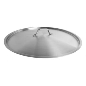 truecraftware- 80 qt. stainless steel stock pot lid 20-3/8" diameter x 5/8" thickness- heavy duty stock pot cover stew pot simmering pot soup pot lid for soup pasta vegetable oven safe & nsf certified