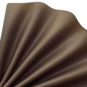 Matte Jelly Vinyl 11.8"x53" Candy Color Smooth Waterproof PVC Vinyl for Hair Bows Keychains Jewelry Making (Dark Brown)