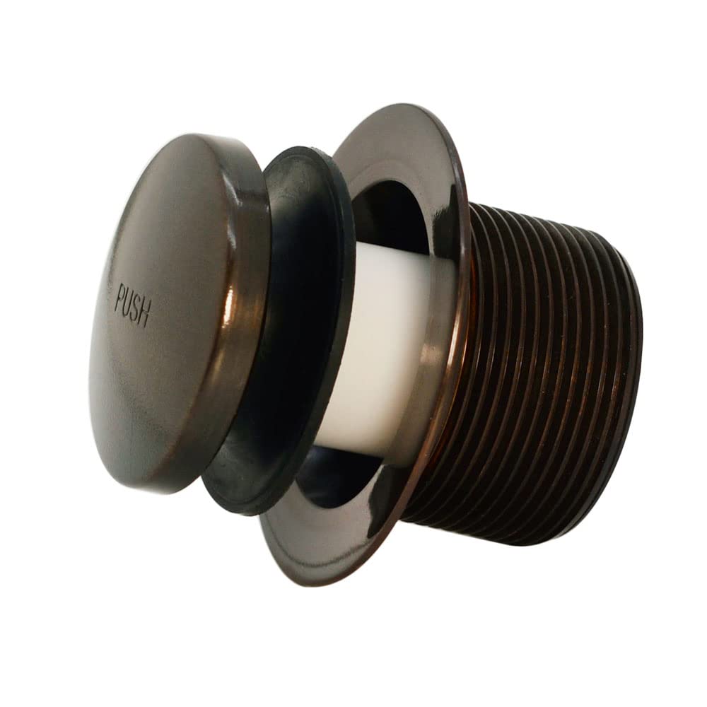 Westbrass D3322-12A 1-1/2" NPSM Tip-Toe Bathtub Drain Plug - Coarse Thread, Antique Bronze