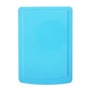 Mautacly Translucent Drawer Type Plastic Storage Box（Blue 3 Layers）