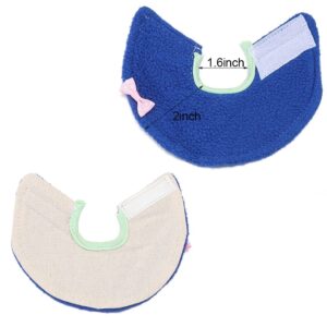 4 Pcs Adjustable Bird Cone Collar, Elizabethan Collar Parrots Protection Cover, Anti-bite Anti-Licking Wound Healing After Surgery Collar Cones(L)