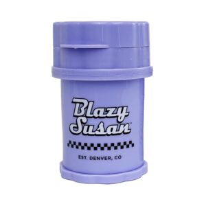 blazy susan mini 4-piece herb saver grinder (purple)