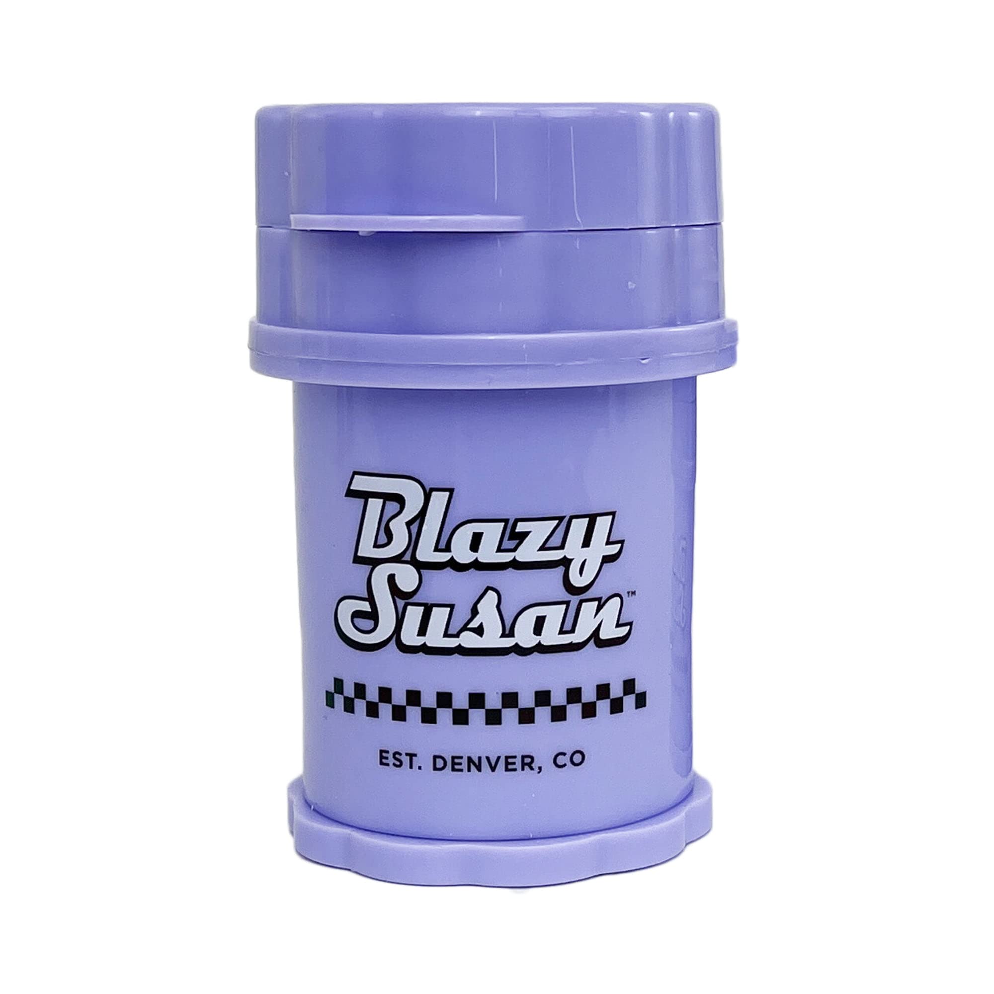 Blazy Susan Large 4-Piece Herb Saver Grinder (Purple)