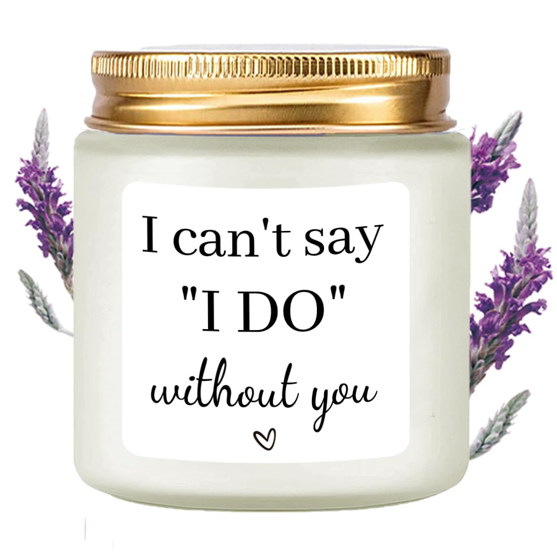 LAMIVEENLA Bridesmaid Gifts Scented Candle Lavender - Funny Matron of Honor Gifts Gifts for Bridesmaids Matron of Honor Proposal Gifts Maid of Honor Proposal Gifts Soy Candle 4oz