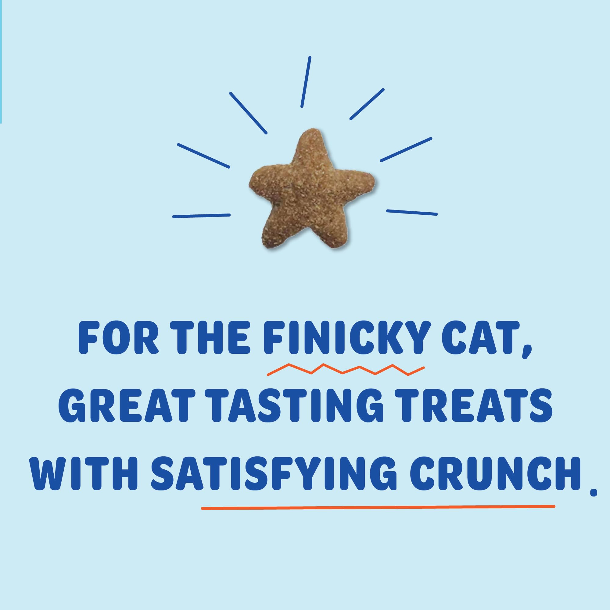 Shameless Pets Crunchy Cat Treats - Kitty Treats for Cats with Skin & Coat Support, Natural Ingredients Kitten Treats with Real Salmon, Healthy Flavored Feline Snacks - Yam Good Salmon, 1-Pk