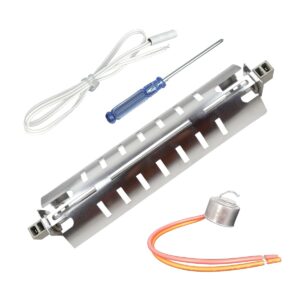 taiace wr51x10055 refrigerator defrost heater kit for ge & kenmore,with defrost thermostat wr50x10068,temperature sensor wr55x10025 and screwdriver