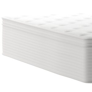 Taylor & Logan Verona Queen Size 14" Premium Comfort Euro Top Hybrid Pocket Spring and Memory Foam Mattress in a Box with Reinforced Edge Support