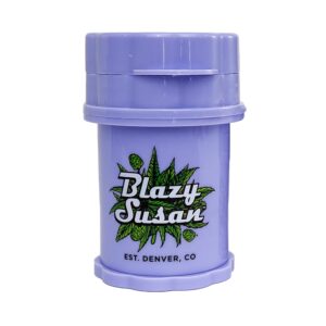 Blazy Susan Large 4-Piece Herb Saver Grinder (Purple)