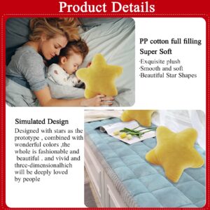 AUCOOMA Star Plush Pillow, Star Shape Stuffed Toy Soft for Kids Yellow 15.7 Inch