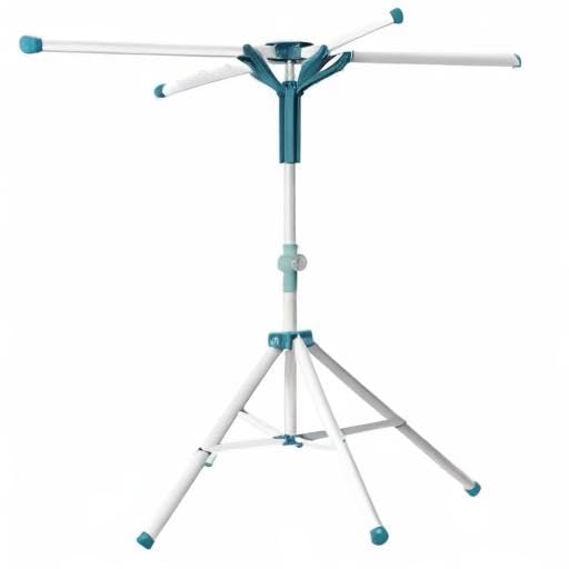 AUGMIRR Clothes Drying Racks, Height-Adjustable 52 Inches Updated Version,Stainless Steel for Indoor Outdoor,Length Adjustable Saves Space,with 20 Windproof Hooks (Tripod Rack, 52")