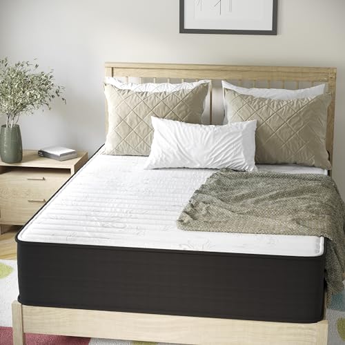 Flash Furniture Dream 12" Hybrid Spring and Foam Mattress in a Box, High Density Foam and Spring Hybrid Mattress, Full