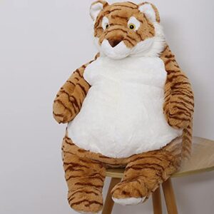 ronivia Tiger Weighted Stuffed Animals, 17" 3.5 lbs Weighted Tiger Plush Large Weighted Plush Animal Toy Pillow Gifts for Boys and Girls