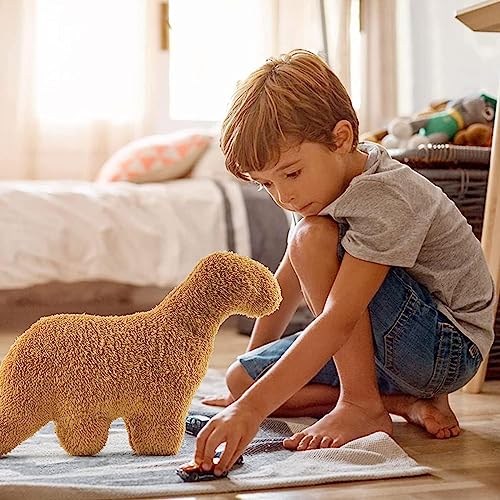 Wlevzzor Dino Nugget Pillow, Get Roaring Large Dino Chicken Nugget Plush Pillow - Perfect for Dinosaur Lovers, Birthday Gifts, and Party Decorations (Dinosaur-A)