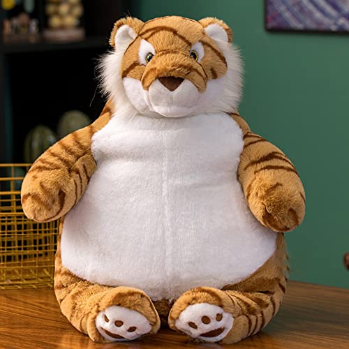 ronivia Tiger Weighted Stuffed Animals, 17" 3.5 lbs Weighted Tiger Plush Large Weighted Plush Animal Toy Pillow Gifts for Boys and Girls