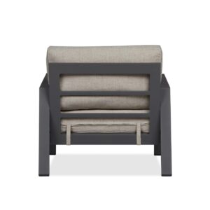 Real Flame Aegean Outdoor Chair with Cushions - Patio Furniture, Aluminum Frame - Weather & Sun Resistant, Rustproof