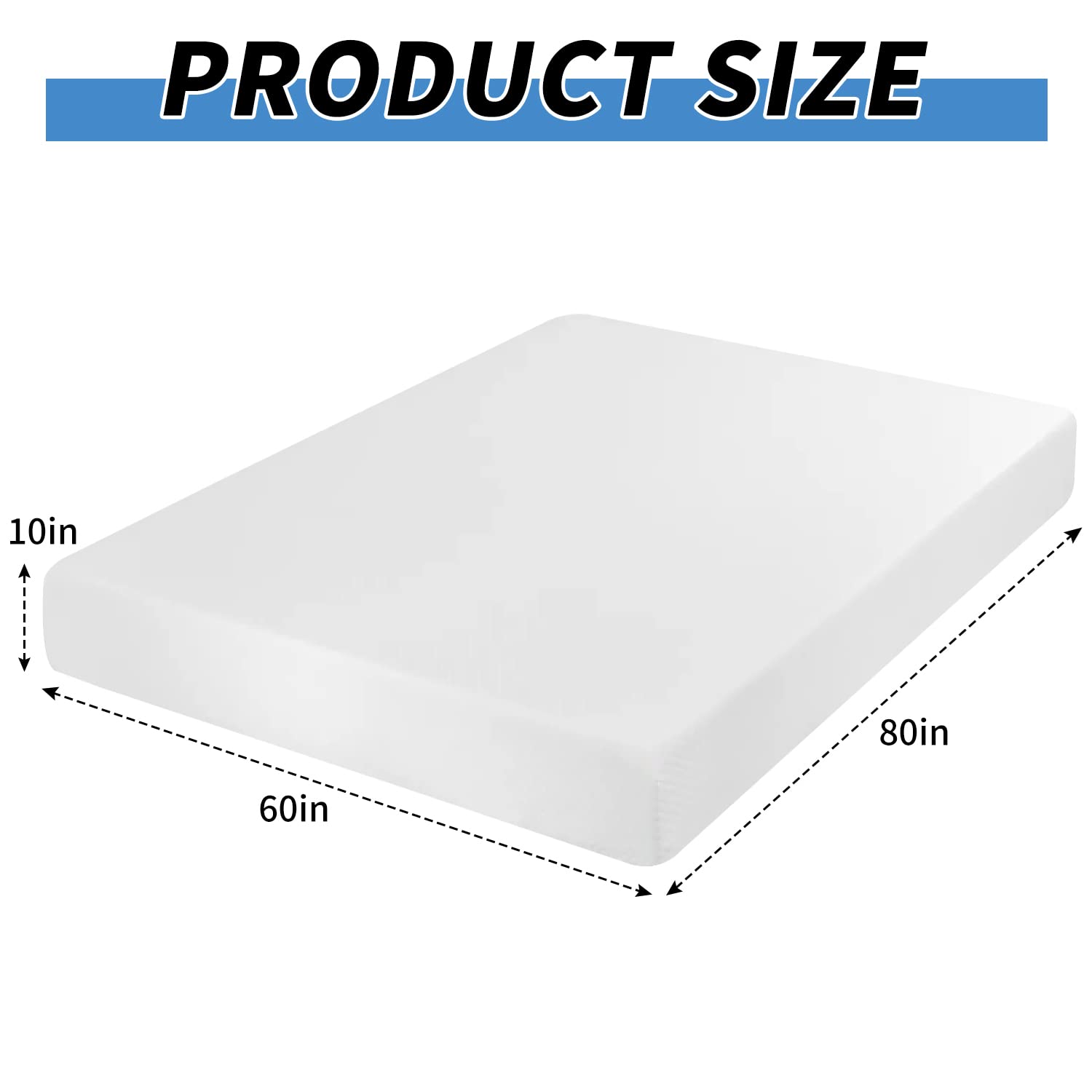 CL.HPAHKL Gel Memory Foam Mattress 10 inch Queen Size Mattress with Removable Soft Cover Medium Firm Mattresses CertiPUR-US Certified/Bed-in-a-Box for Cool Sleep Relieving Pressure Relief